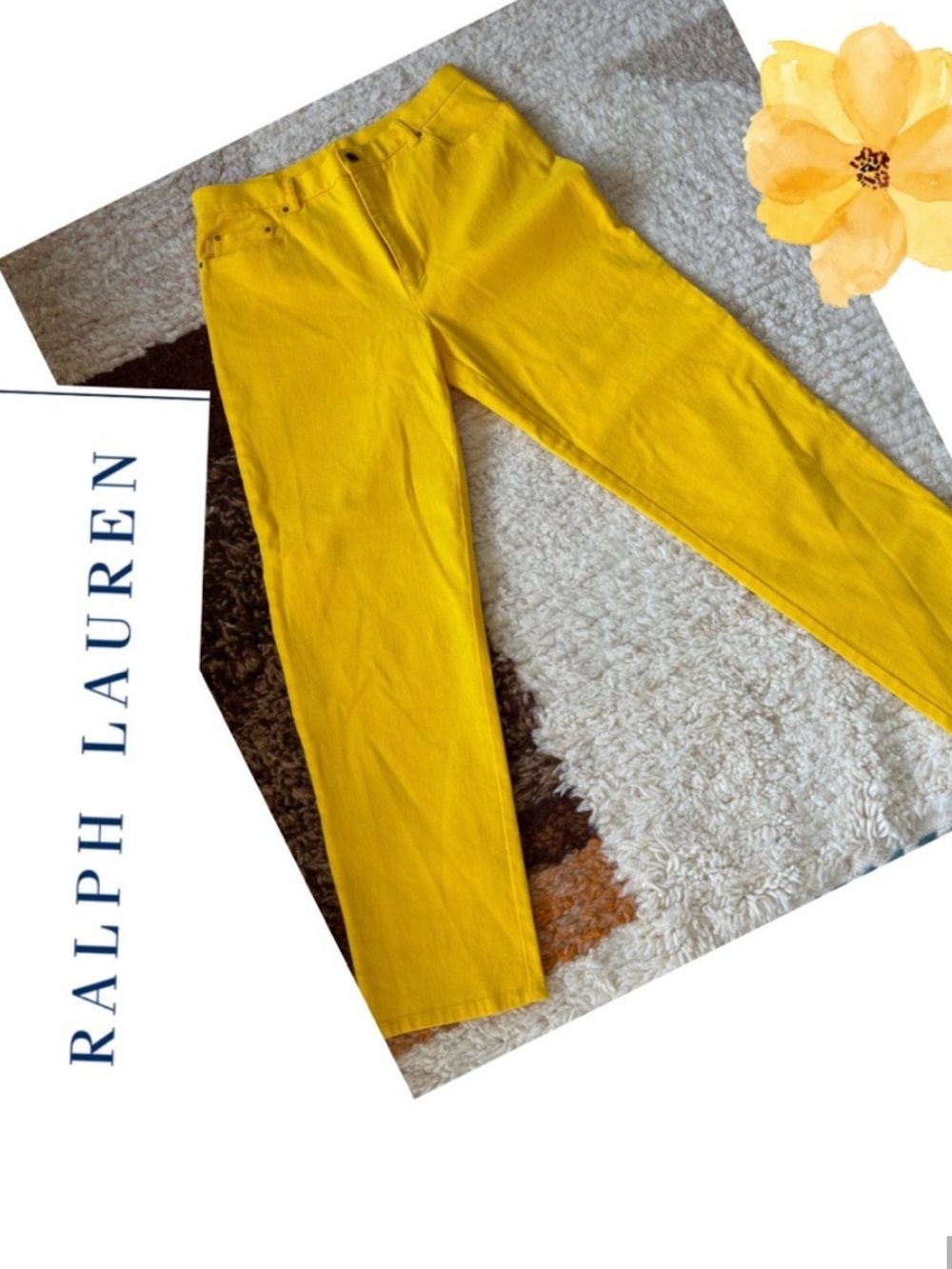 Ralph Lauren Yellow Denim Jeans - Lauren Jeans Co.
